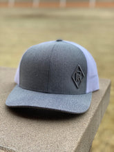 Load image into Gallery viewer, Grey/White Reliance Ranches Grey Logo Cap