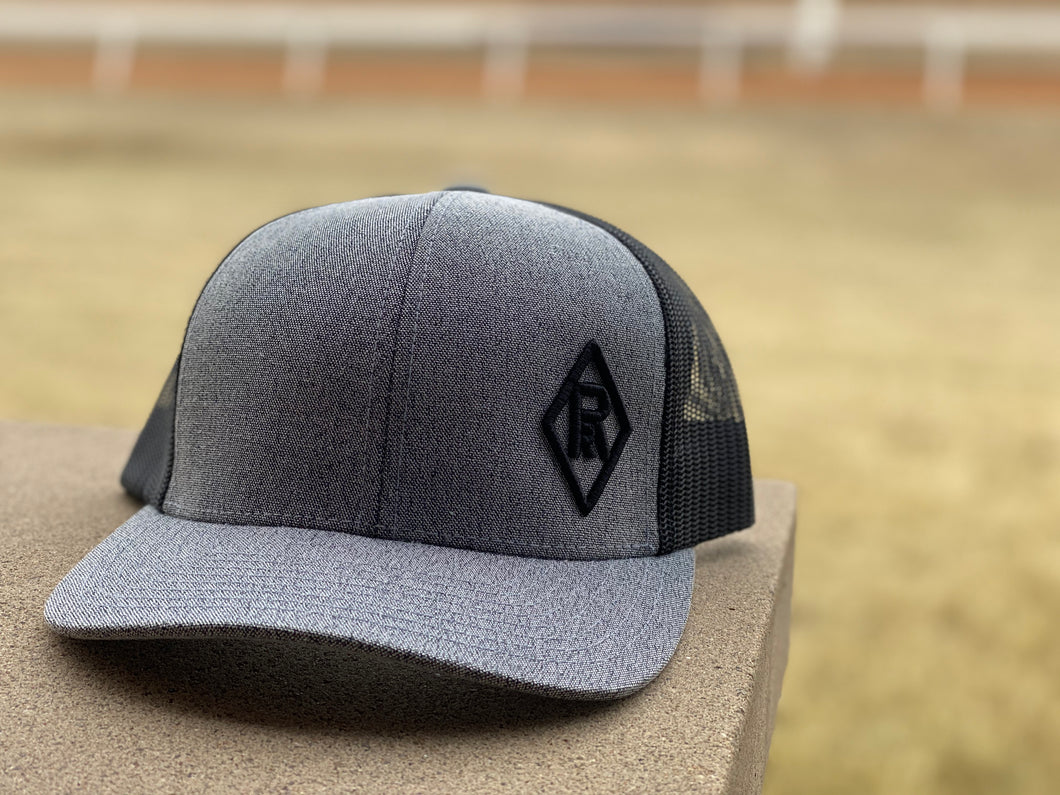Grey/Black Reliance Ranches Black Logo Cap